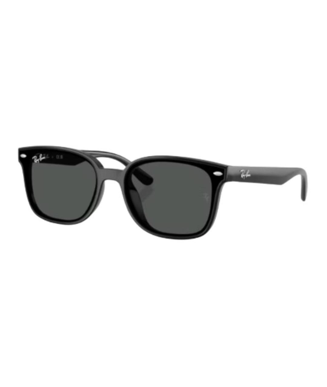 RAY BAN Черные пластиковые солнцезащитные очки, фото 1