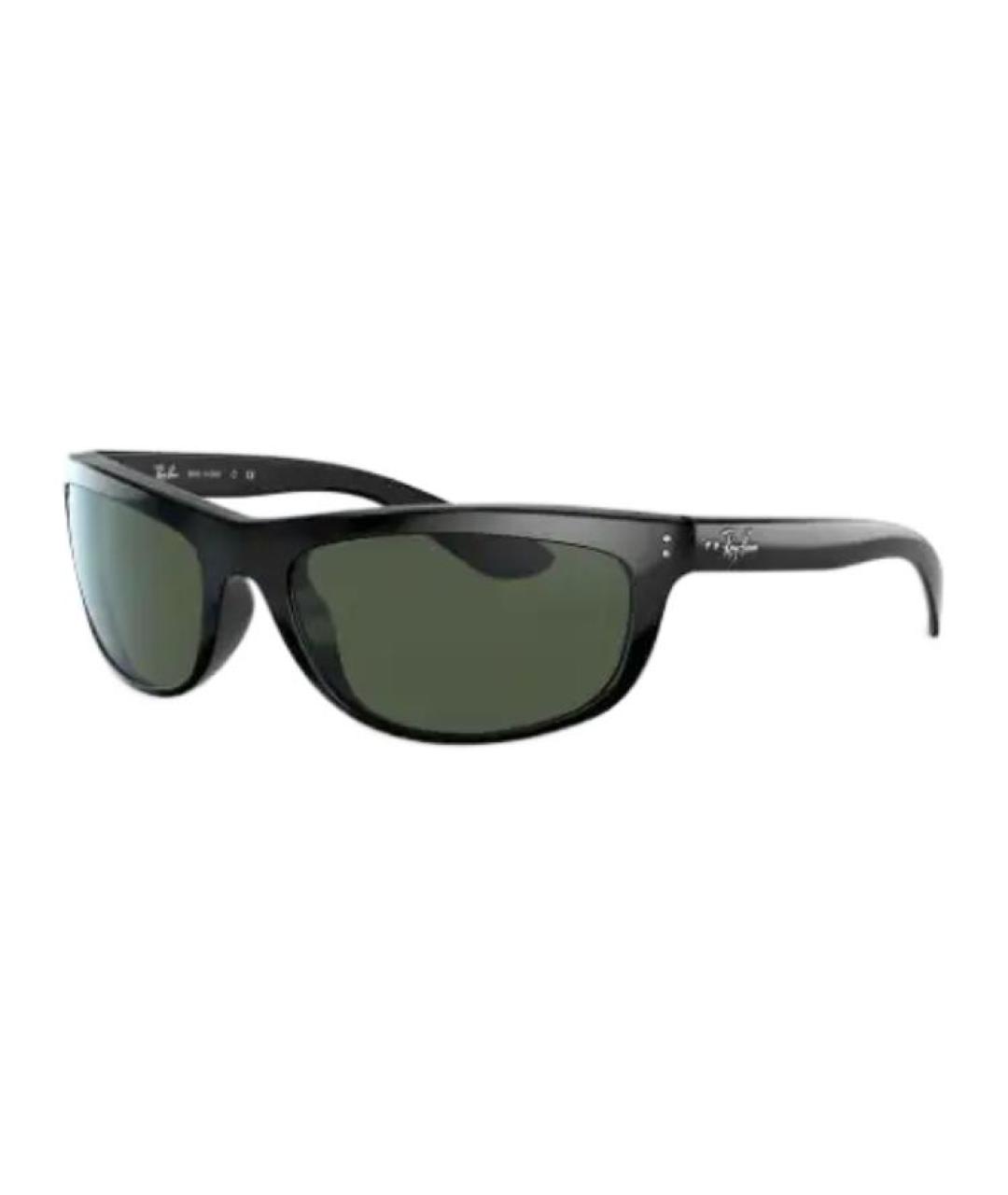 RAY BAN Черные пластиковые солнцезащитные очки, фото 1