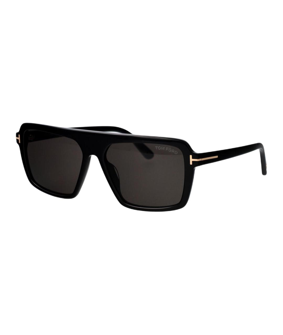 TOM FORD Черные пластиковые солнцезащитные очки, фото 1