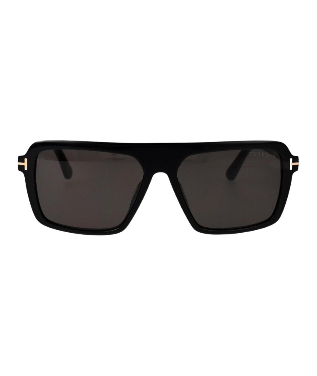 TOM FORD Черные пластиковые солнцезащитные очки, фото 2