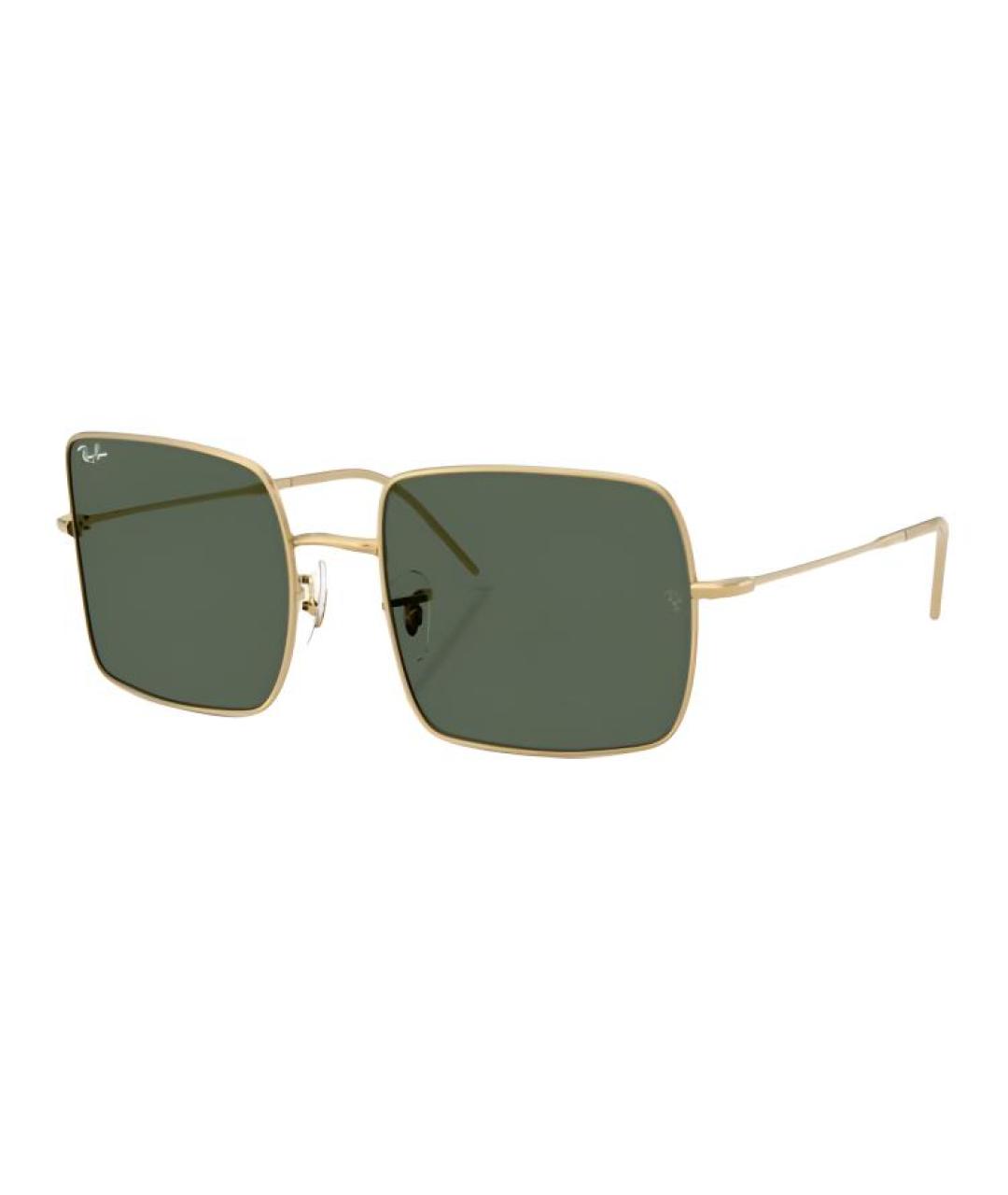 RAY BAN Золотые металлические солнцезащитные очки, фото 1