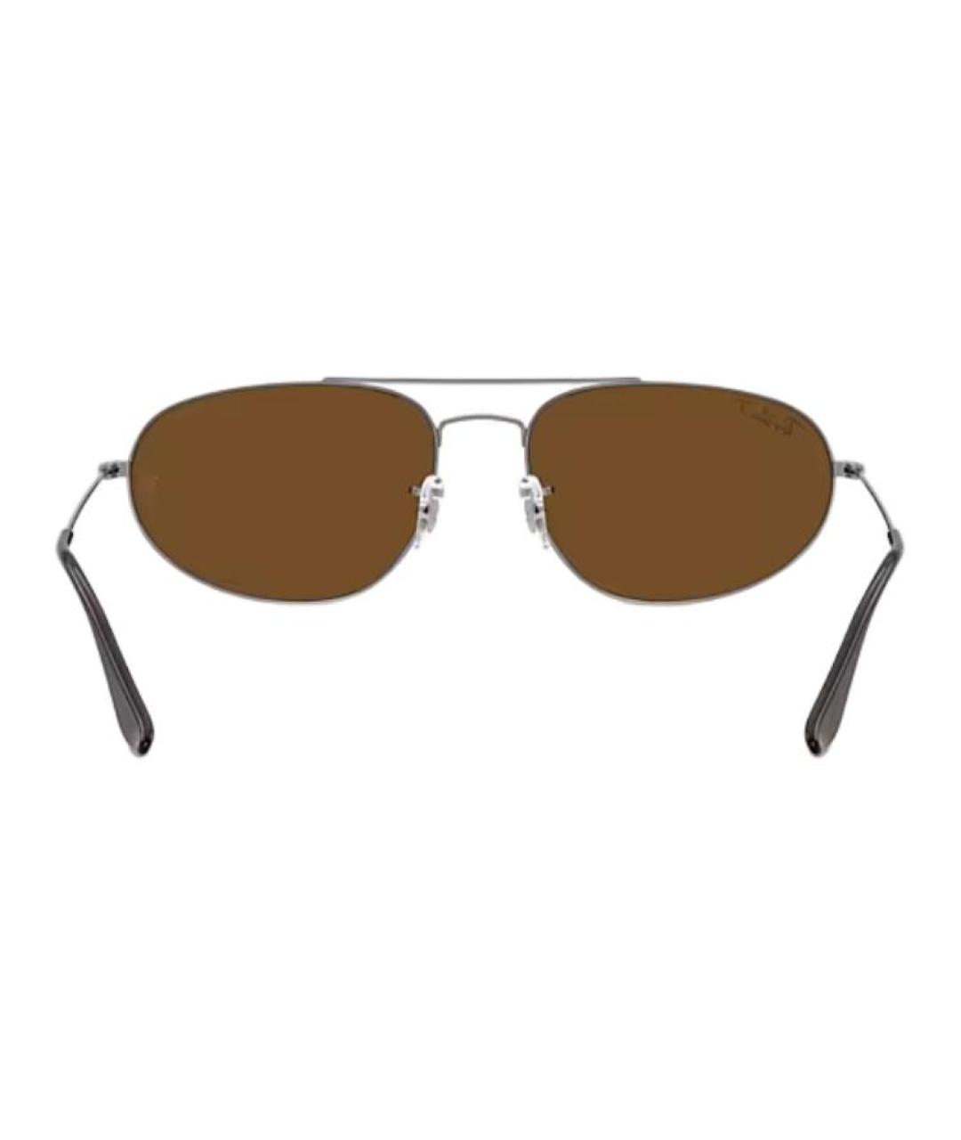 RAY BAN Золотые металлические солнцезащитные очки, фото 5