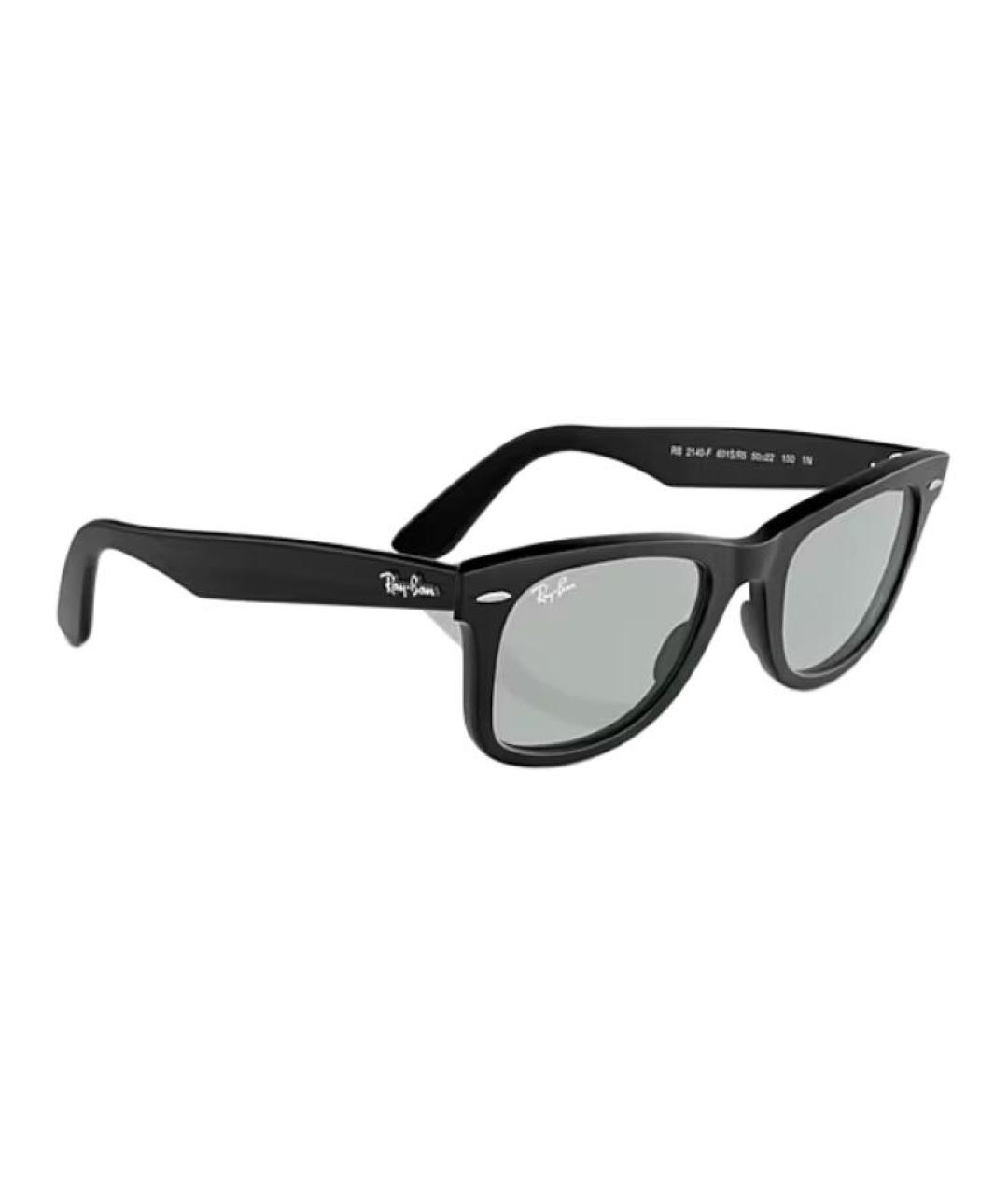 RAY BAN Черные пластиковые солнцезащитные очки, фото 5