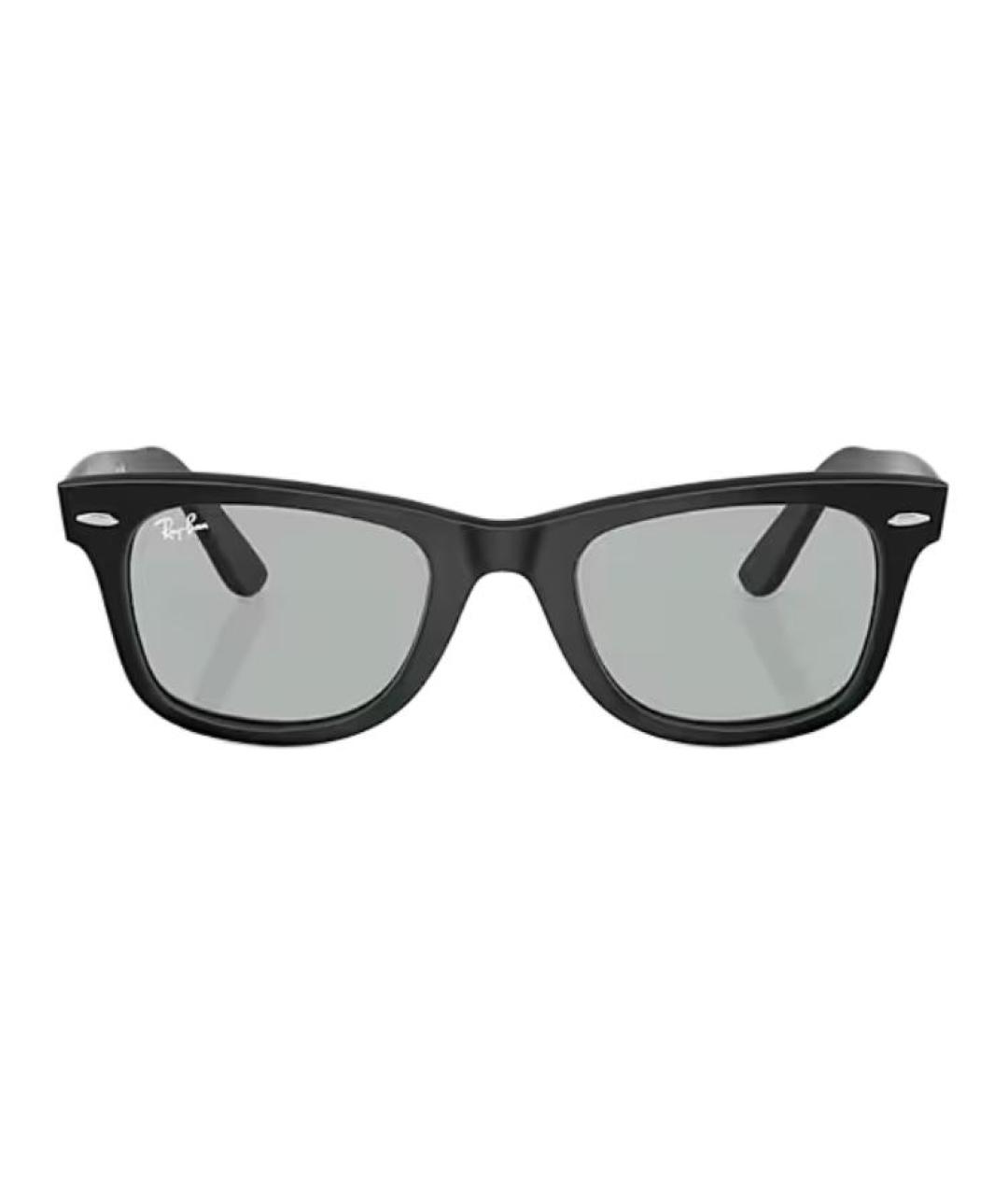 RAY BAN Черные пластиковые солнцезащитные очки, фото 2