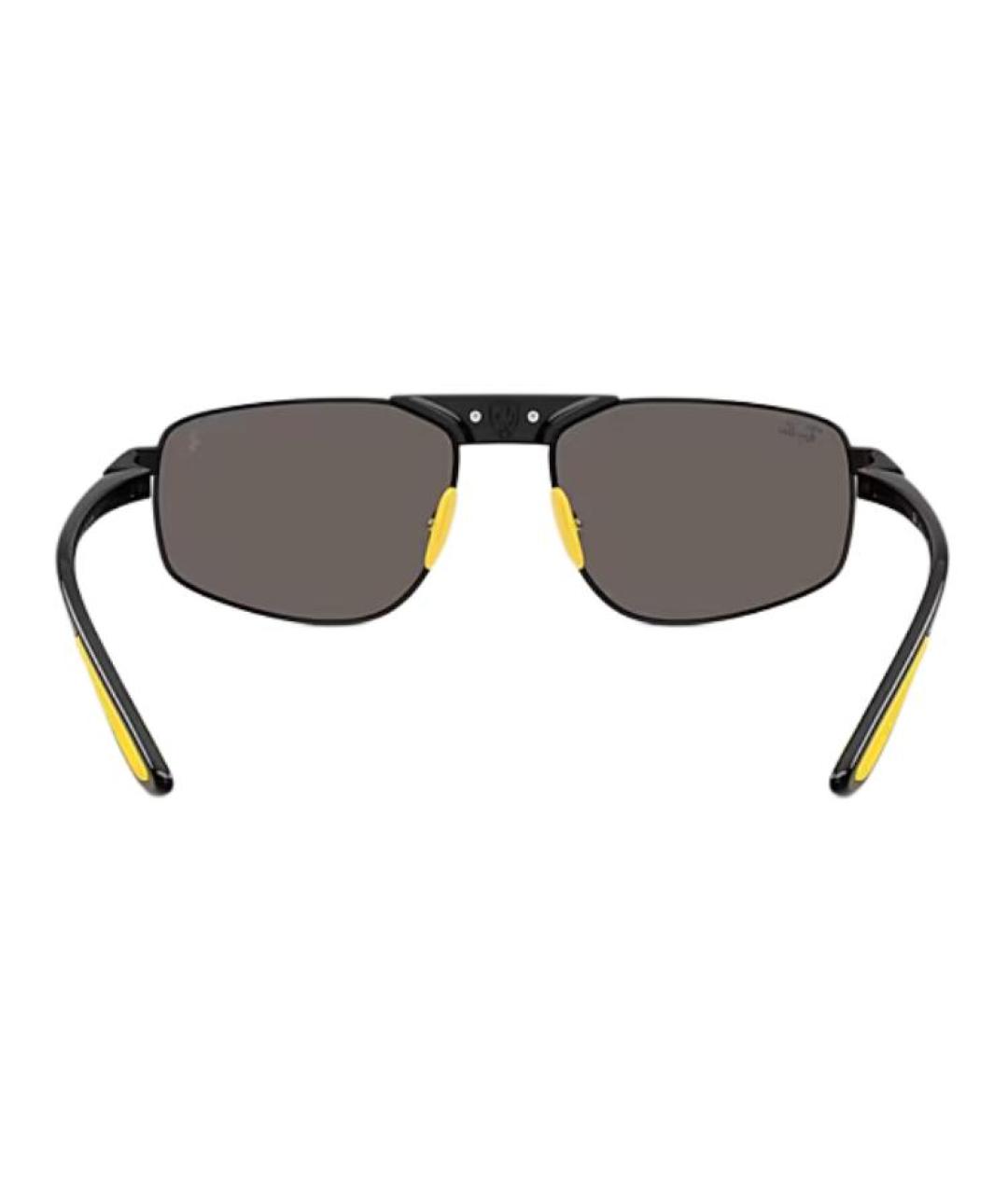 RAY BAN Черные металлические солнцезащитные очки, фото 3