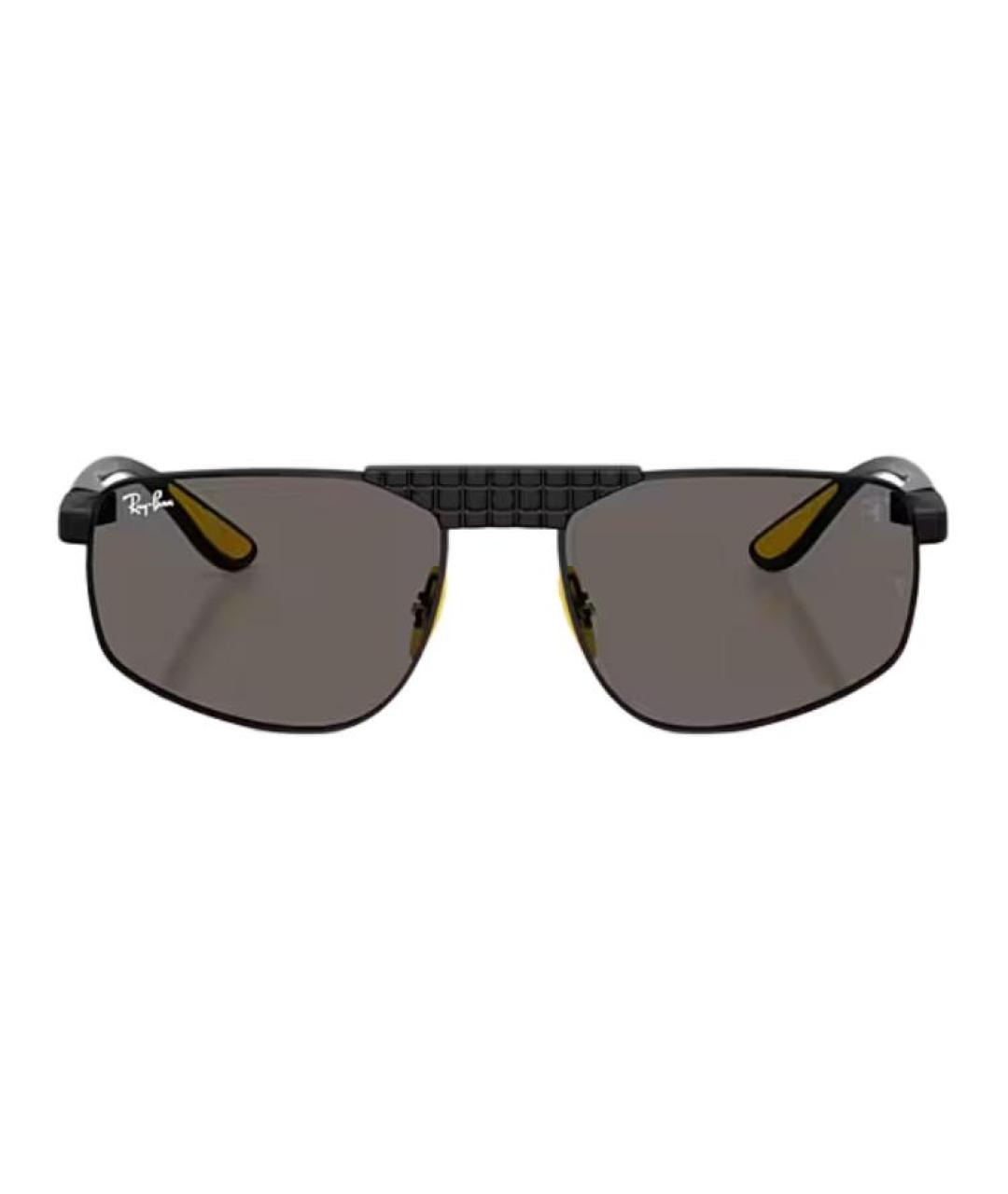 RAY BAN Черные металлические солнцезащитные очки, фото 2