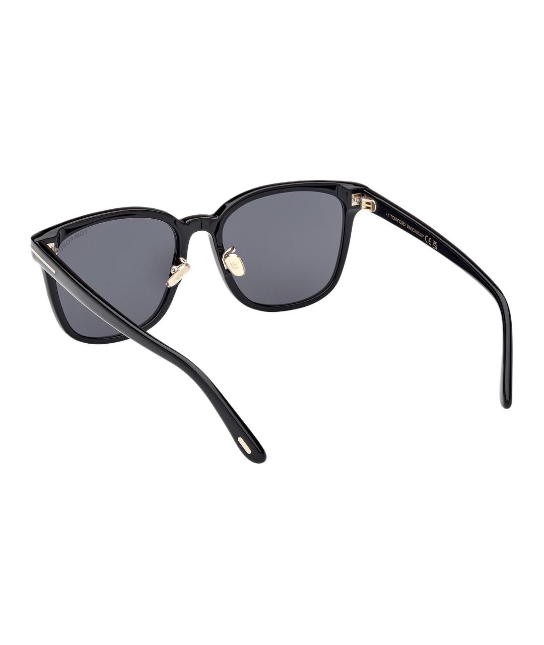 TOM FORD Черные пластиковые солнцезащитные очки, фото 4