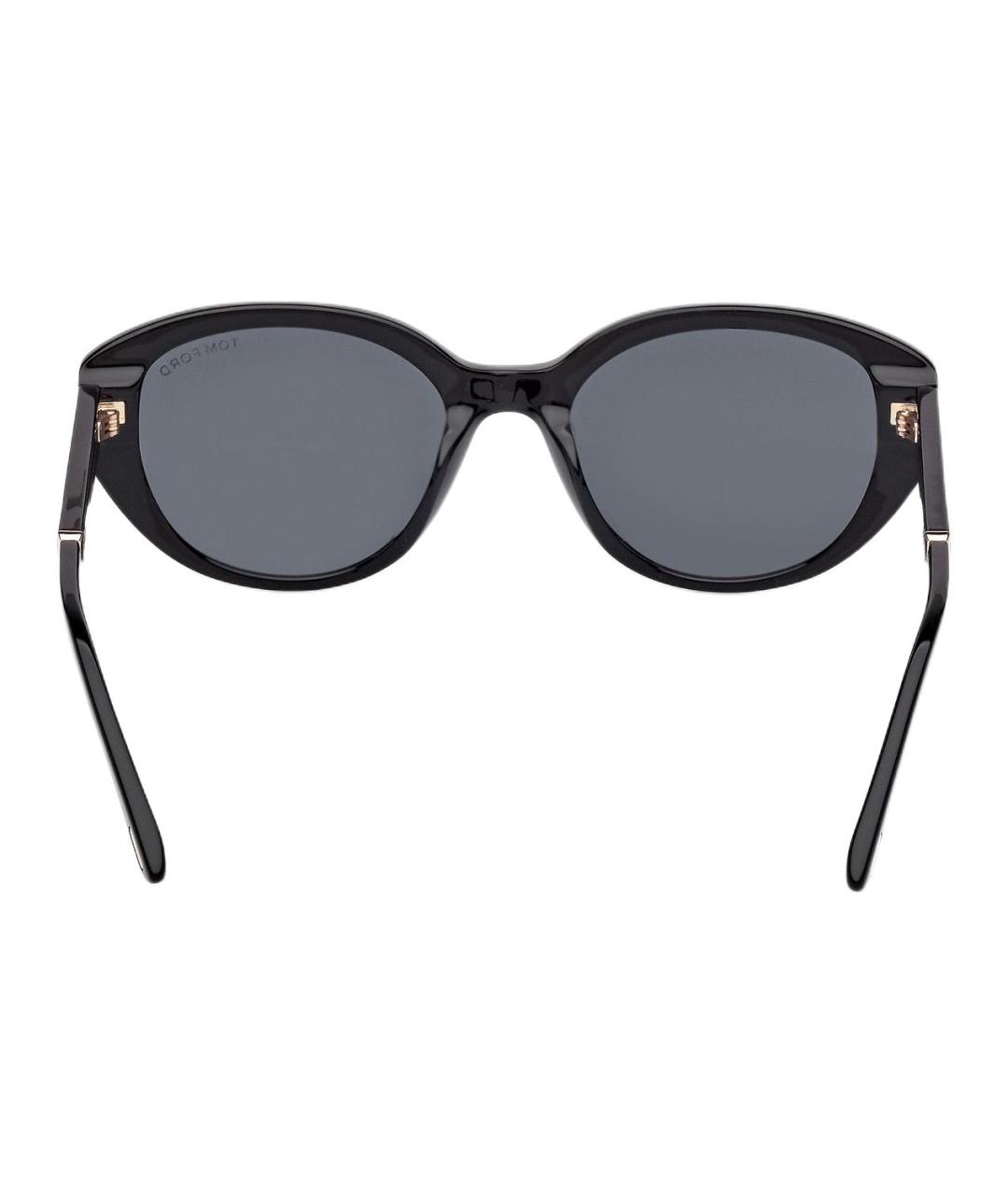 TOM FORD Черные пластиковые солнцезащитные очки, фото 5