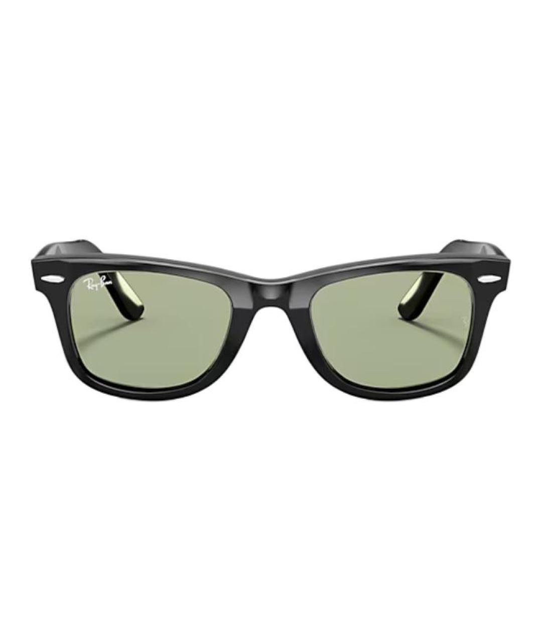 RAY BAN Черные пластиковые солнцезащитные очки, фото 2