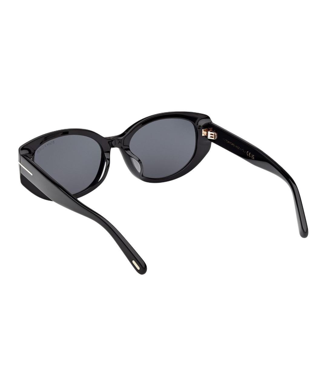 TOM FORD Черные пластиковые солнцезащитные очки, фото 5