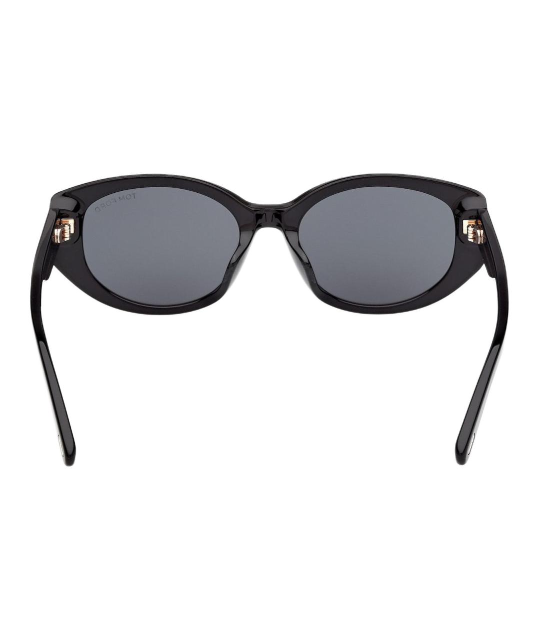 TOM FORD Черные пластиковые солнцезащитные очки, фото 4