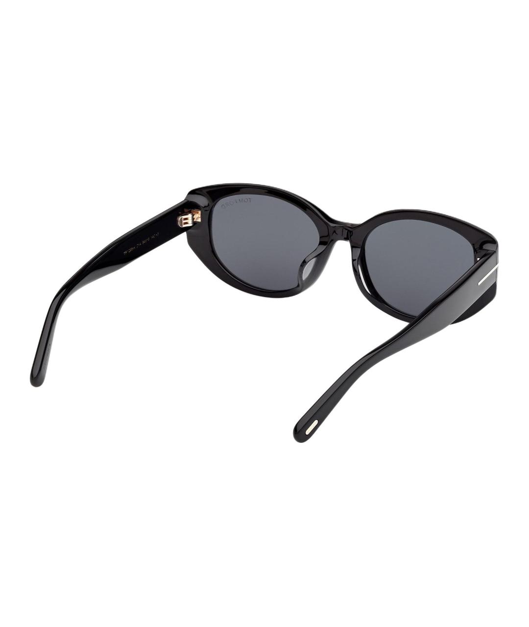 TOM FORD Черные пластиковые солнцезащитные очки, фото 3
