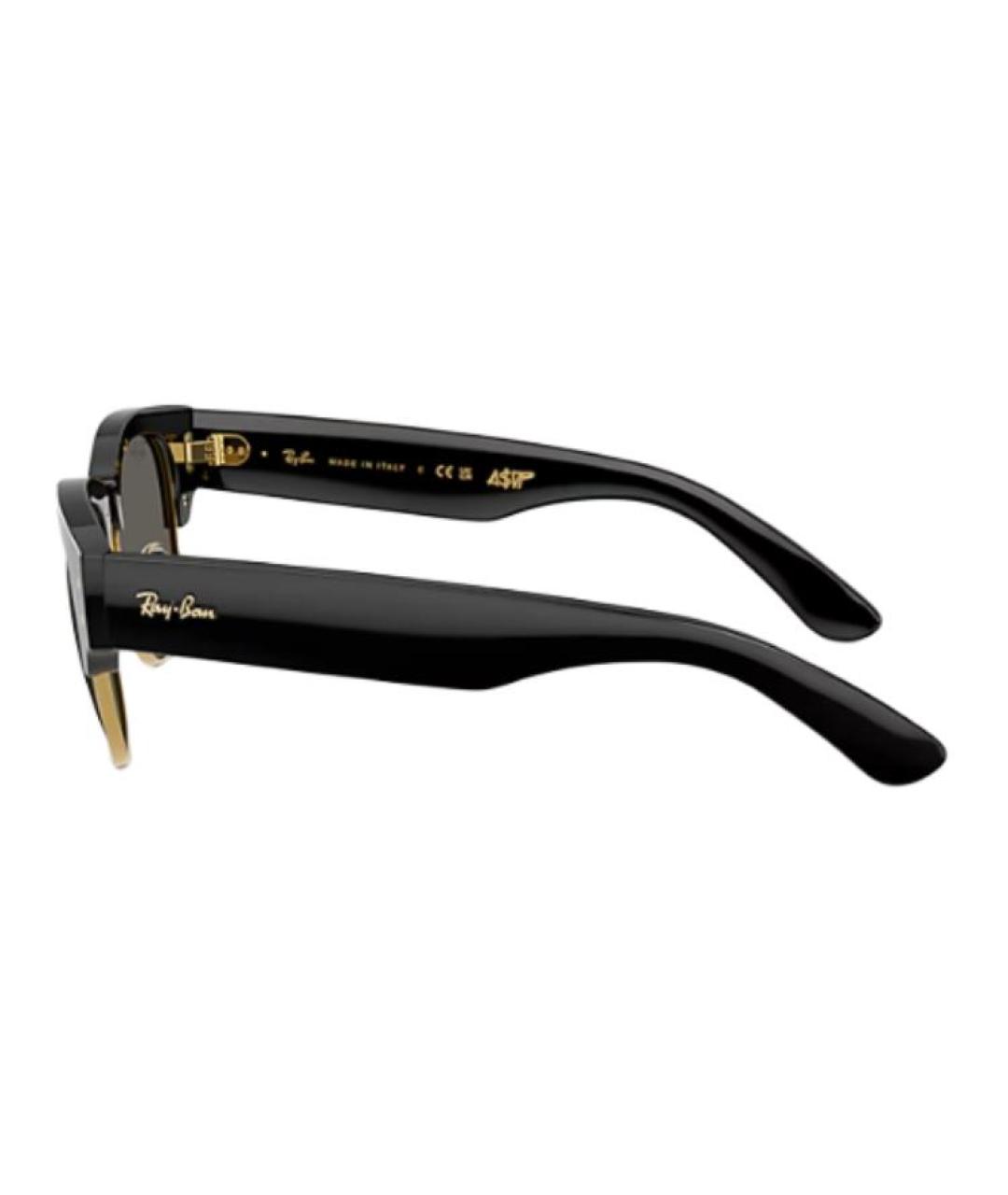 RAY BAN Черные пластиковые солнцезащитные очки, фото 5