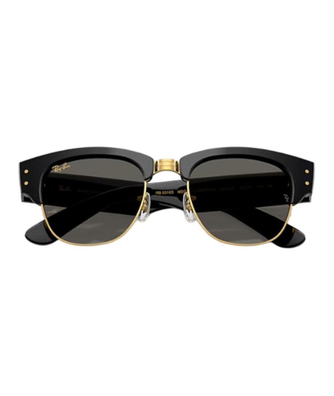 RAY BAN Черные пластиковые солнцезащитные очки, фото 3