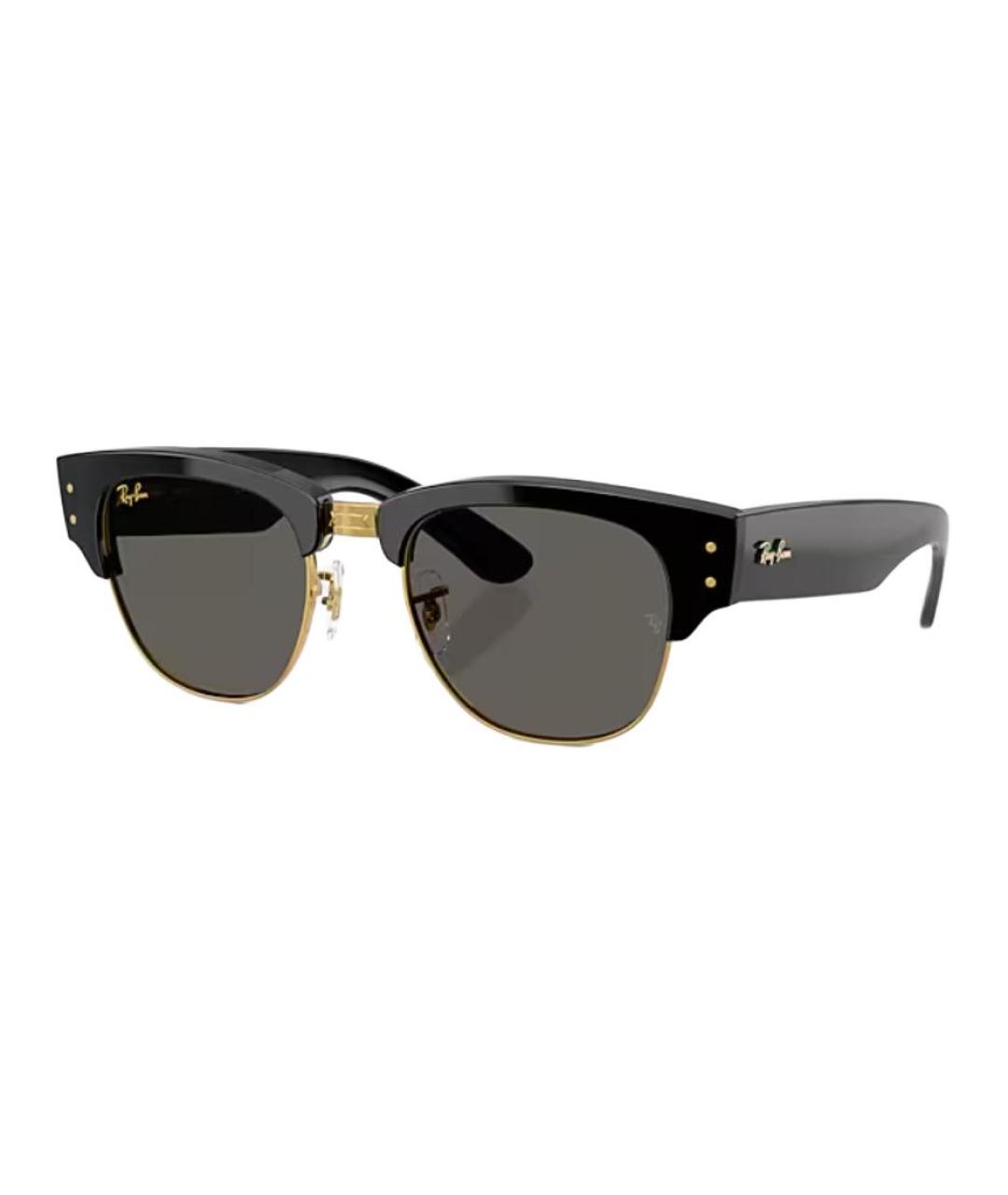RAY BAN Черные пластиковые солнцезащитные очки, фото 1