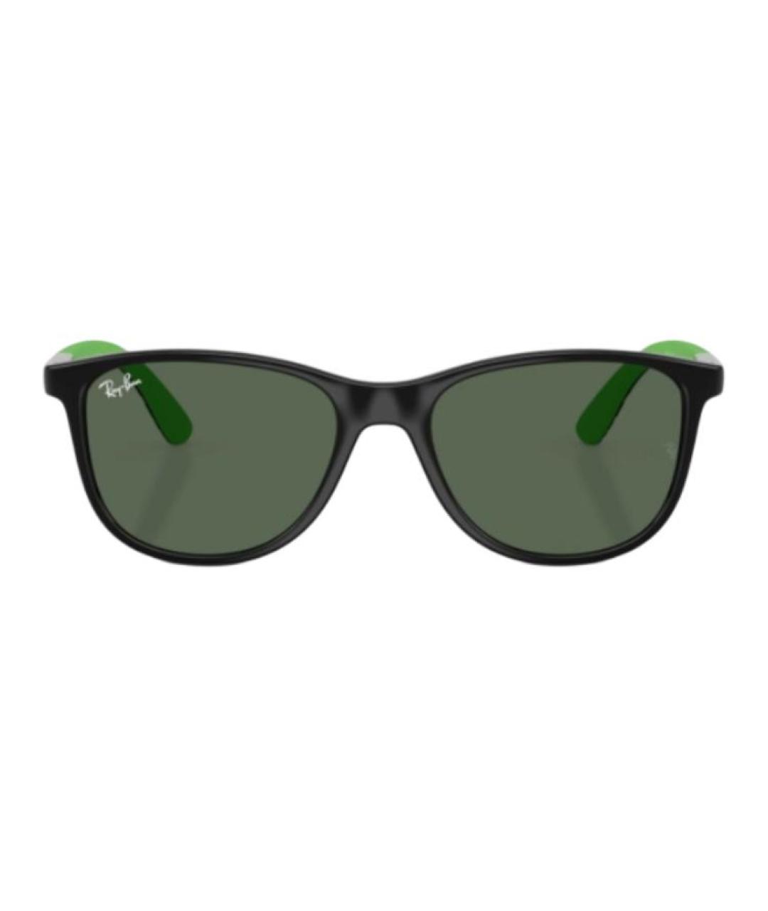 RAY BAN Зеленые пластиковые солнцезащитные очки, фото 2