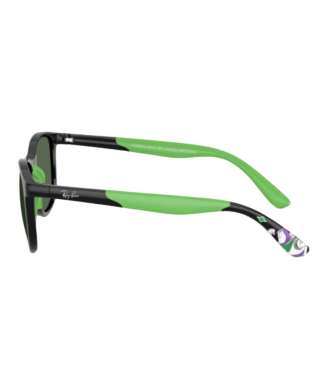RAY BAN Зеленые пластиковые солнцезащитные очки, фото 3