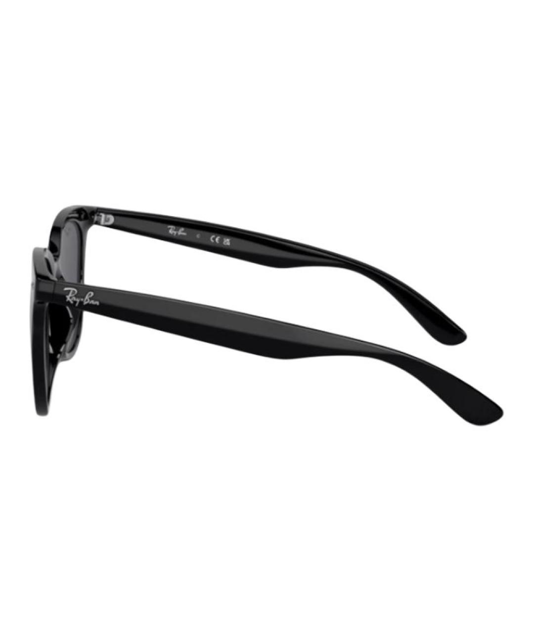 RAY BAN Черные пластиковые солнцезащитные очки, фото 3