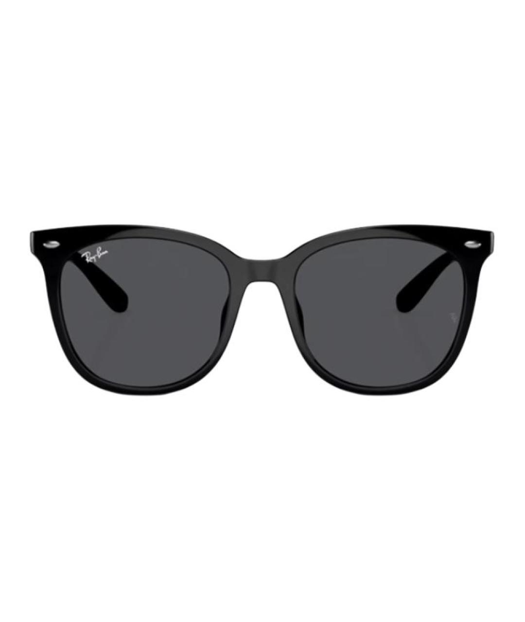 RAY BAN Черные пластиковые солнцезащитные очки, фото 2