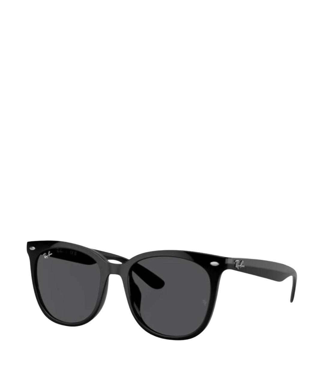 RAY BAN Черные пластиковые солнцезащитные очки, фото 1