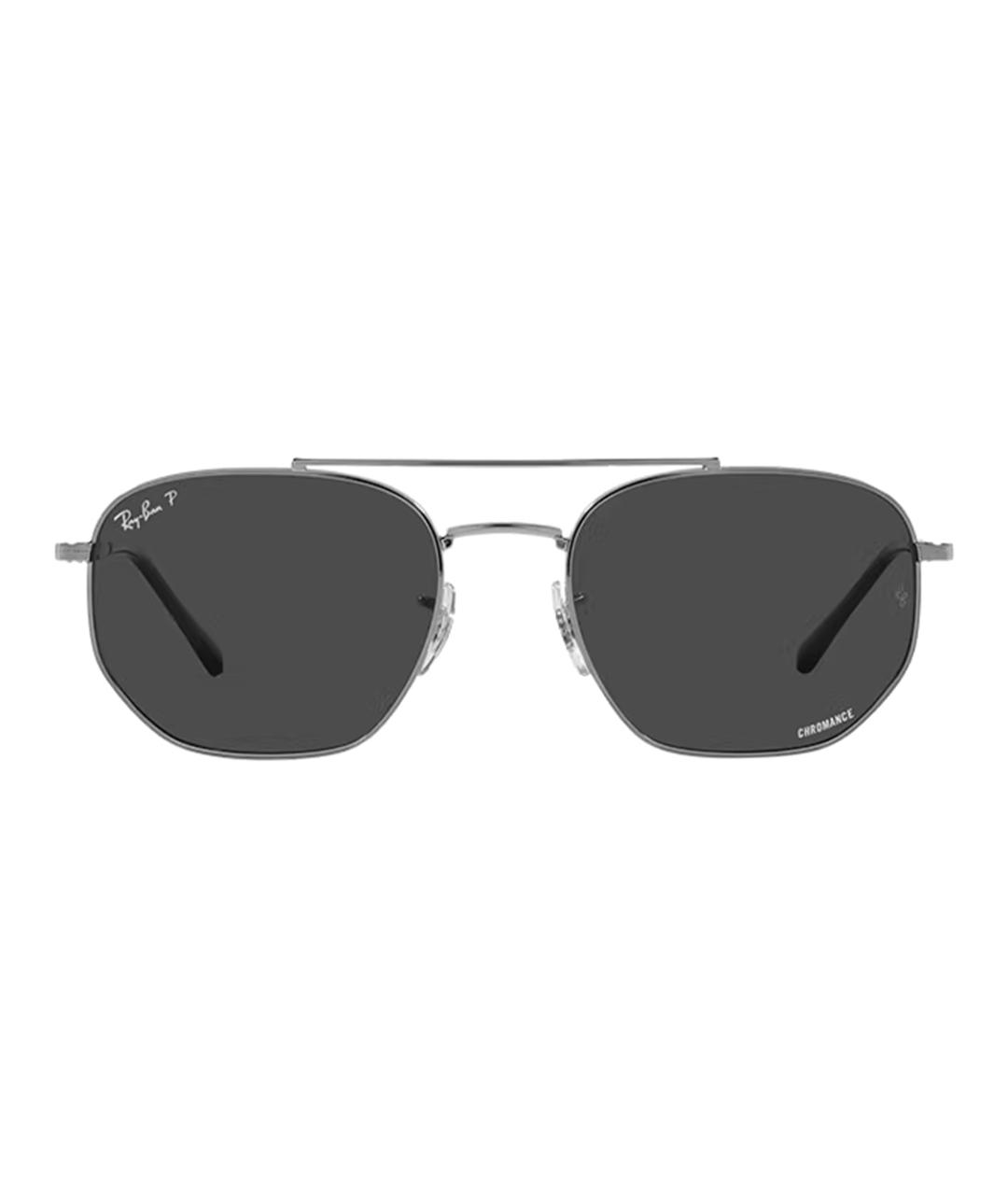 RAY BAN Серые металлические солнцезащитные очки, фото 2