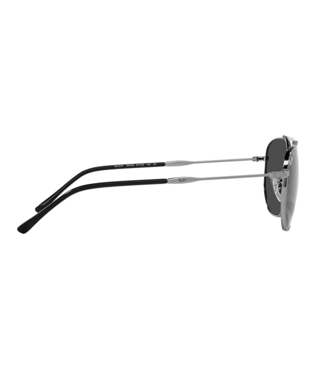 RAY BAN Серые металлические солнцезащитные очки, фото 3