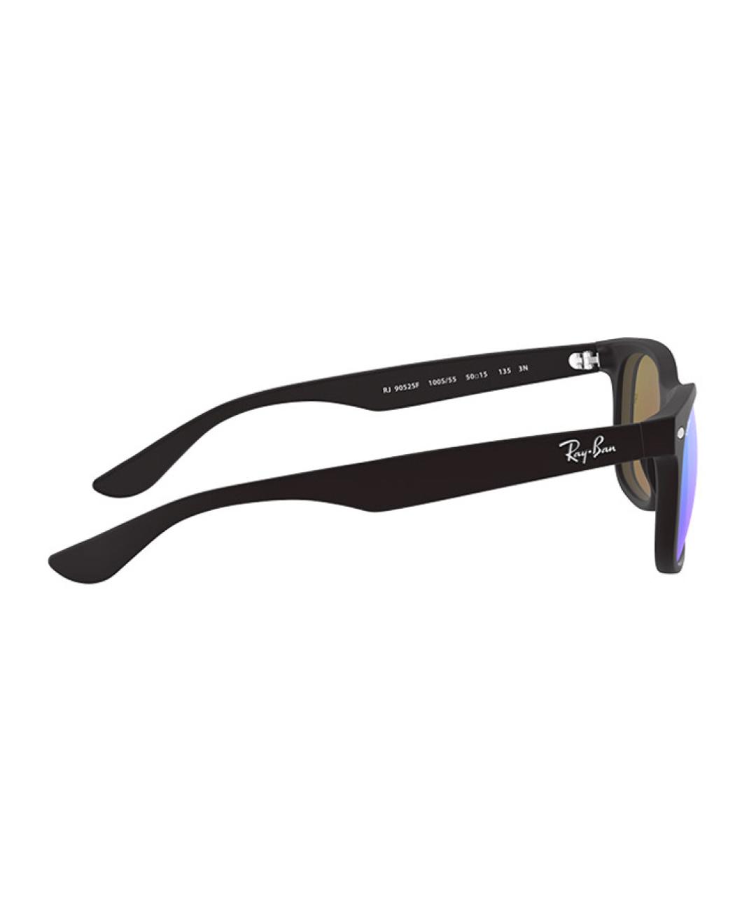 RAY BAN Черные пластиковые солнцезащитные очки, фото 3