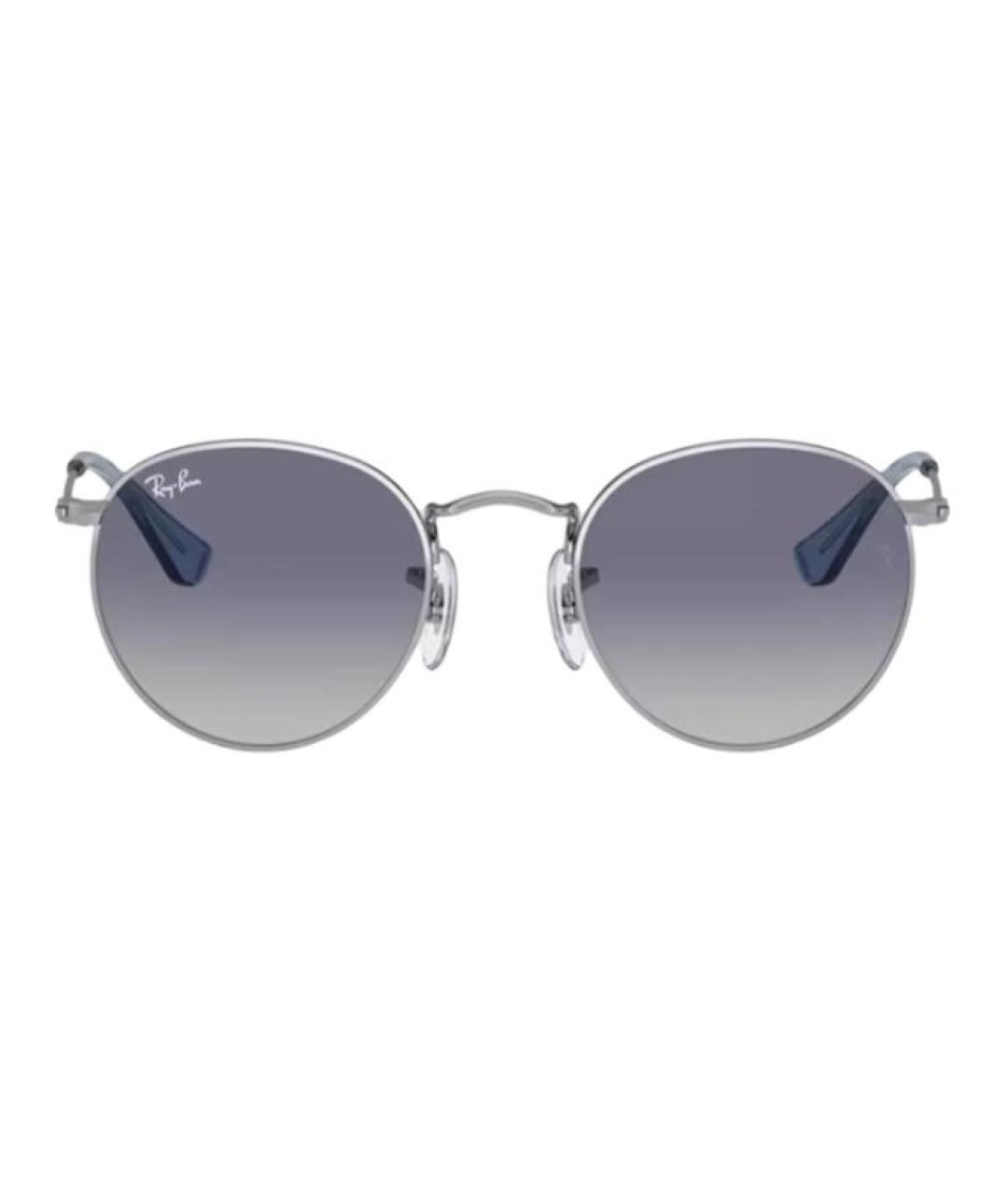 RAY BAN Серебряные металлические солнцезащитные очки, фото 2