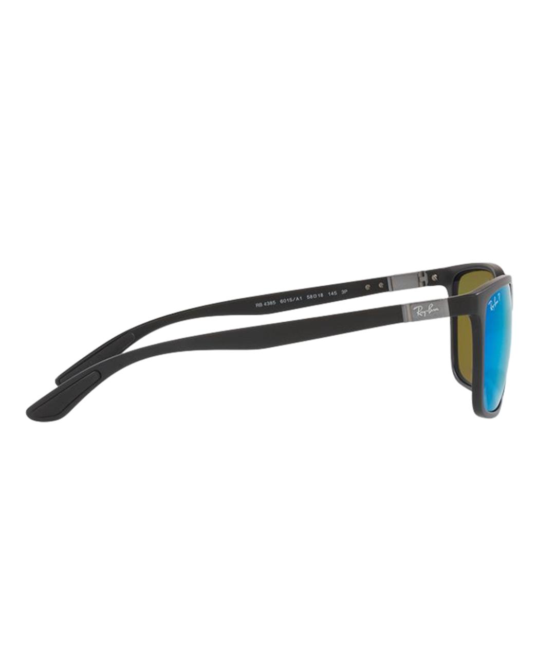 RAY BAN Черные пластиковые солнцезащитные очки, фото 3