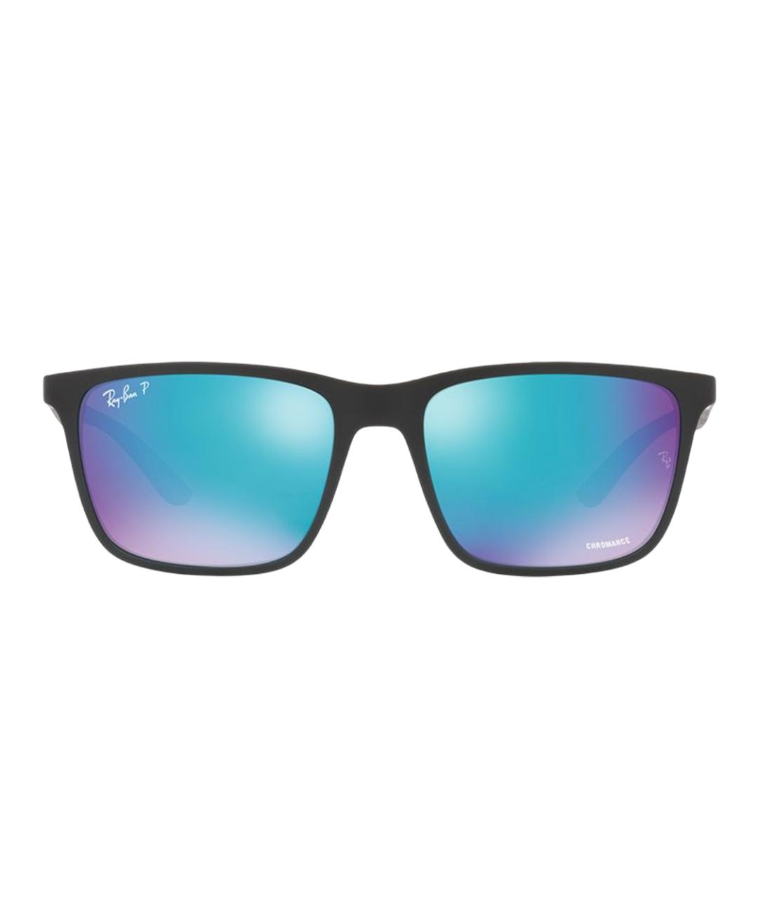 RAY BAN Черные пластиковые солнцезащитные очки, фото 2