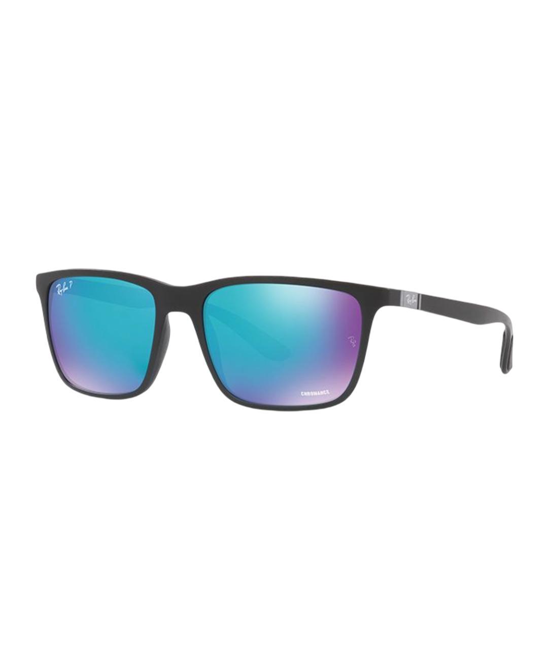 RAY BAN Черные пластиковые солнцезащитные очки, фото 1
