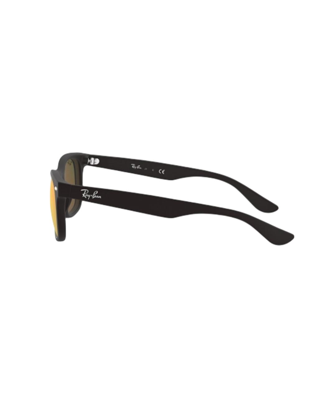 RAY BAN Черные пластиковые солнцезащитные очки, фото 3