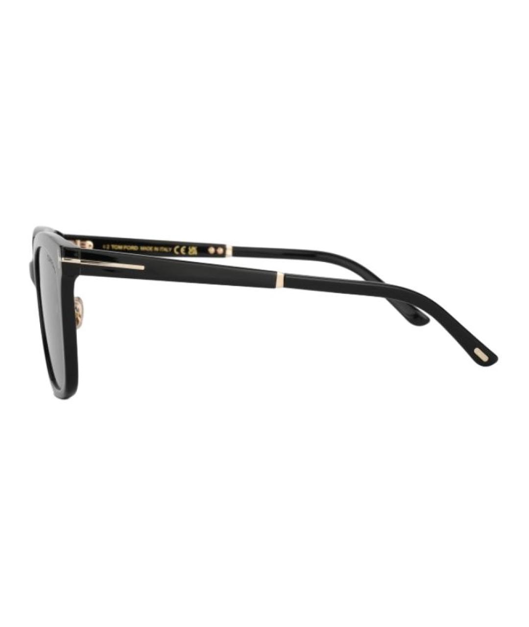 TOM FORD Черные пластиковые солнцезащитные очки, фото 3