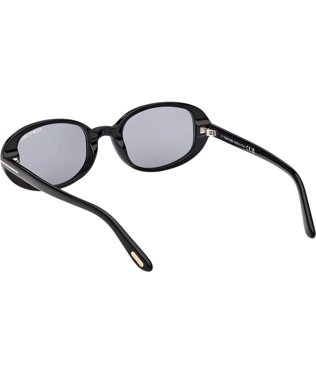 TOM FORD Черные пластиковые солнцезащитные очки, фото 4