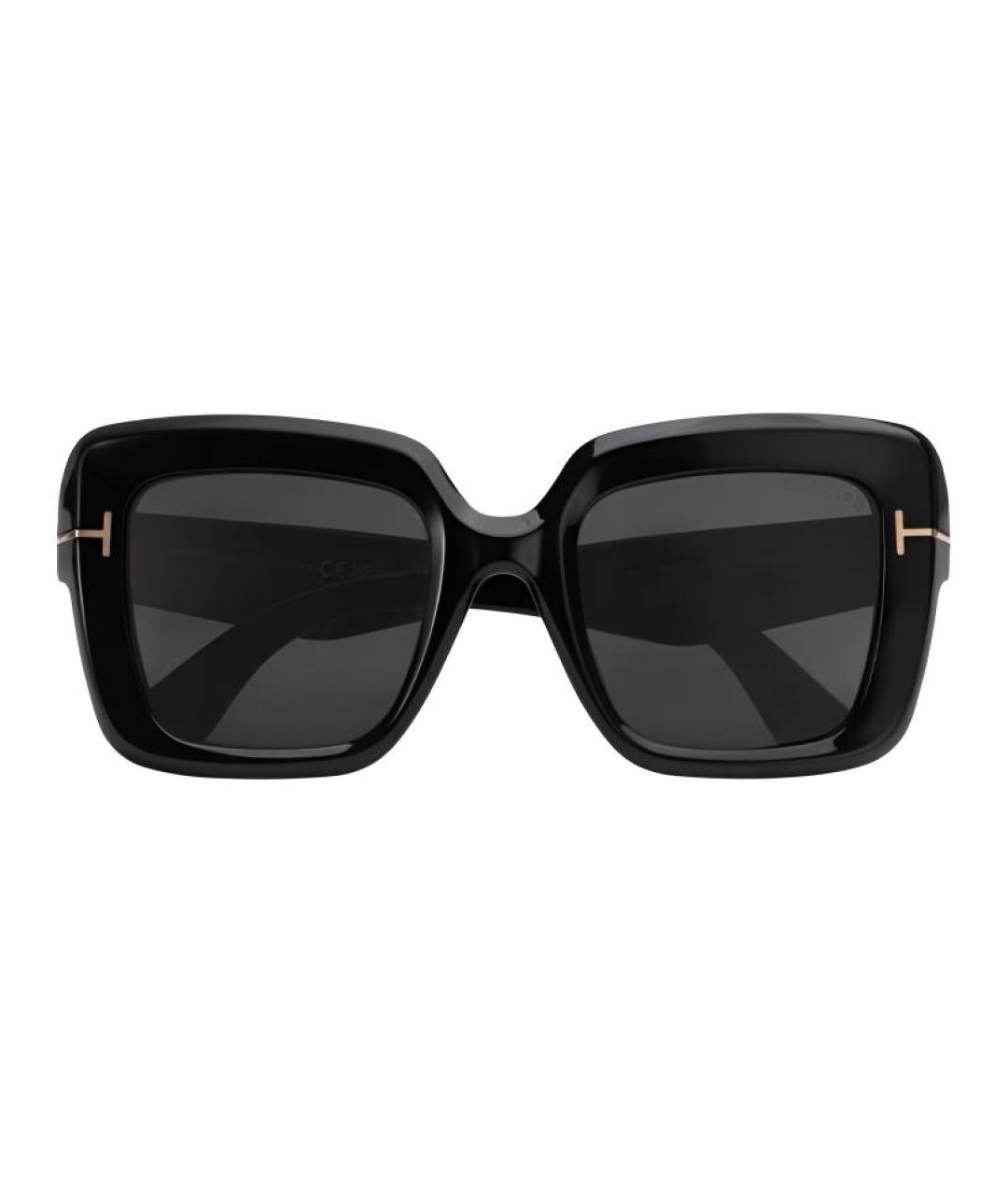 TOM FORD Черные пластиковые солнцезащитные очки, фото 2
