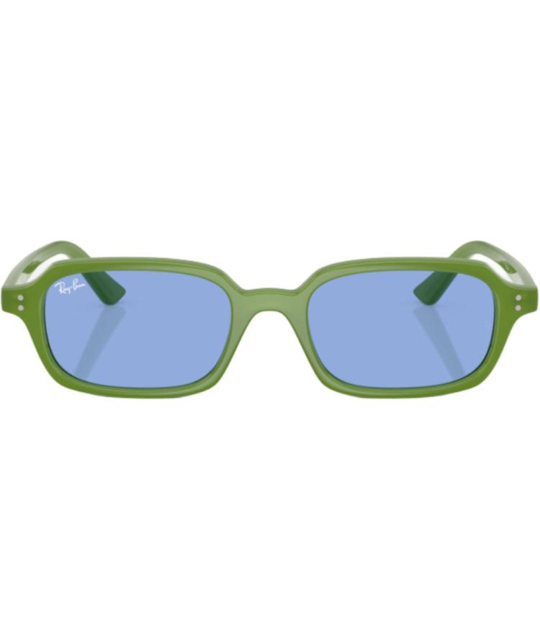 RAY BAN Зеленые пластиковые солнцезащитные очки, фото 2
