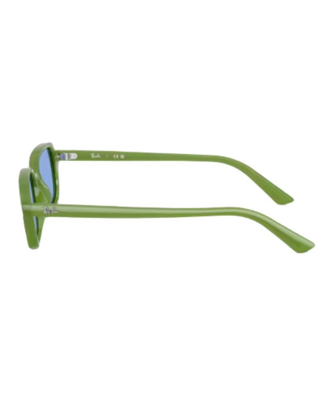 RAY BAN Зеленые пластиковые солнцезащитные очки, фото 3