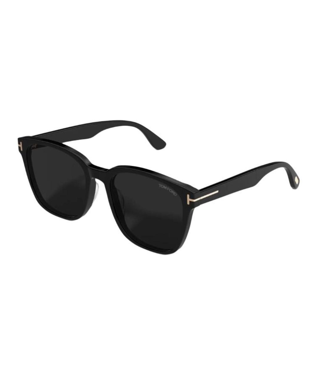 TOM FORD Черные пластиковые солнцезащитные очки, фото 1