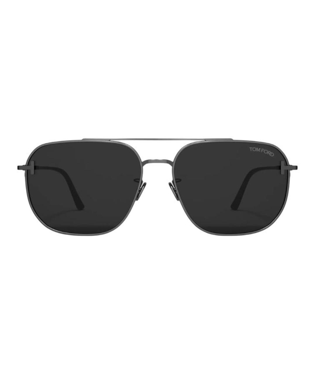 TOM FORD Черные металлические солнцезащитные очки, фото 2
