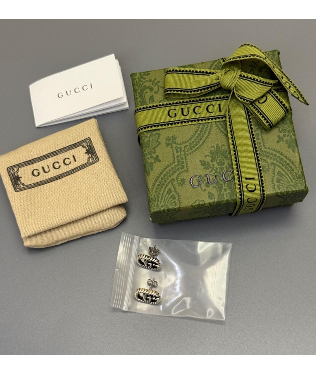 GUCCI Серебряные серебряные серьги, фото 5