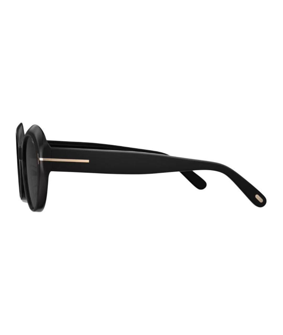 TOM FORD Черные пластиковые солнцезащитные очки, фото 3