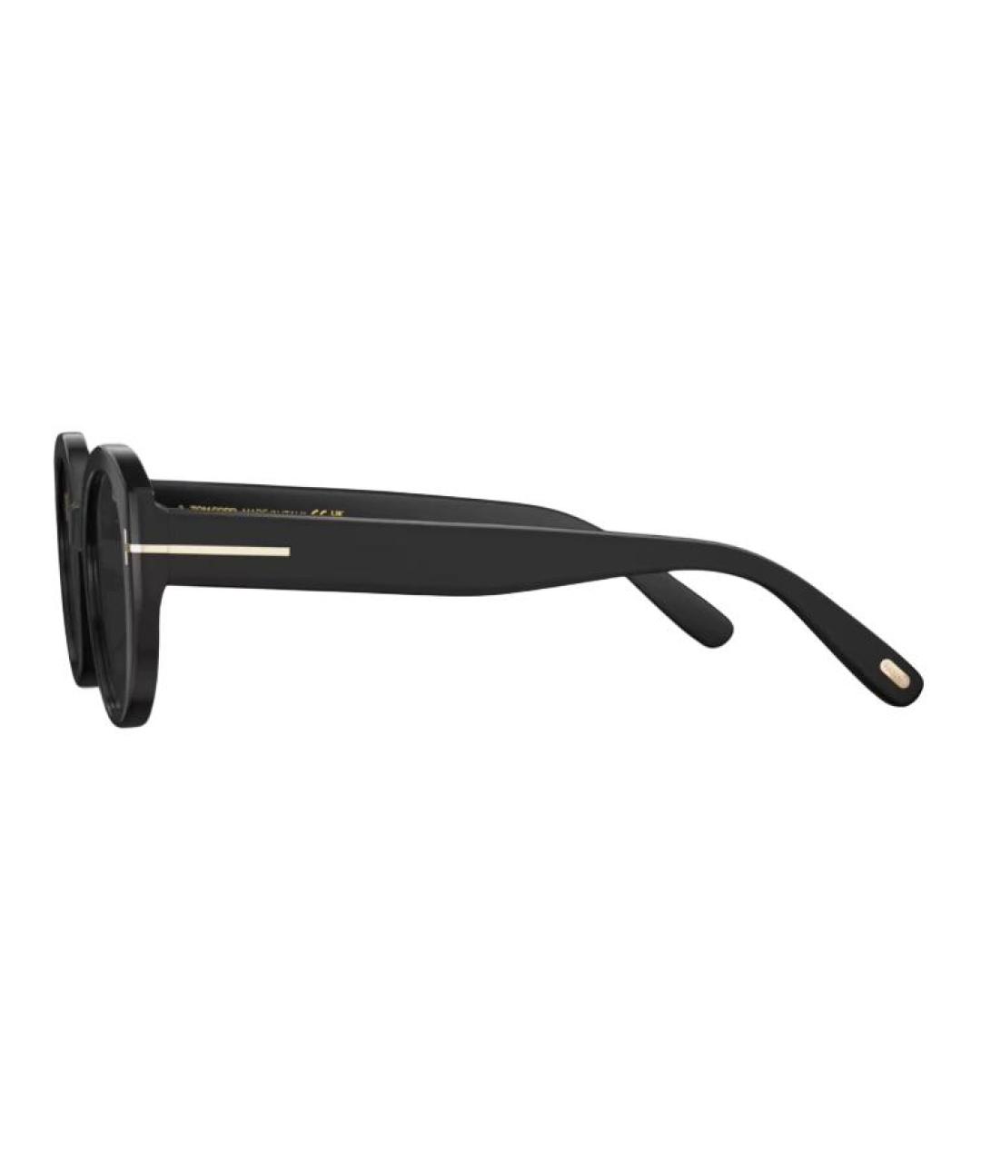 TOM FORD Черные пластиковые солнцезащитные очки, фото 3