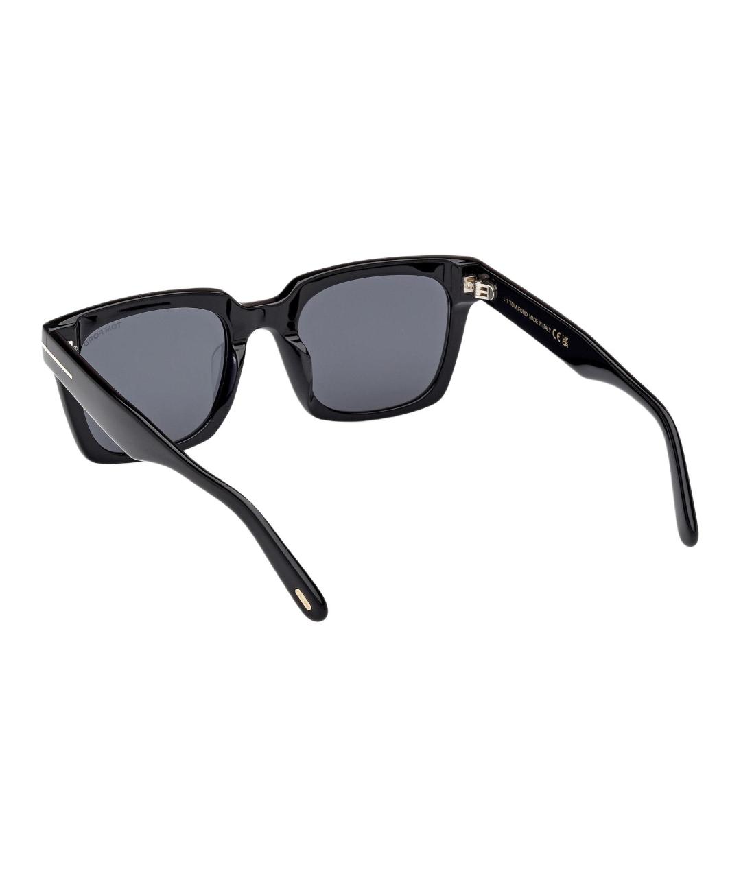 TOM FORD Черные пластиковые солнцезащитные очки, фото 3