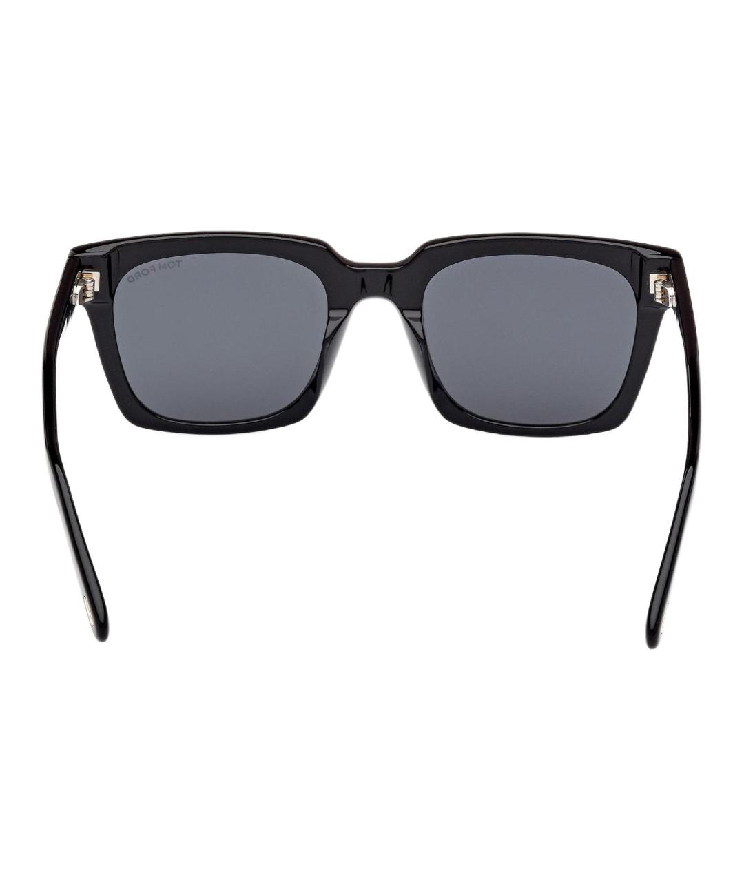 TOM FORD Черные пластиковые солнцезащитные очки, фото 4