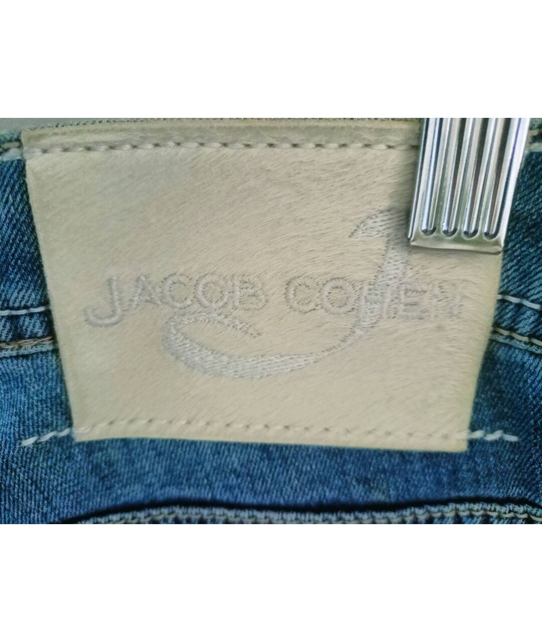 JACOB COHEN Синие хлопко-эластановые шорты, фото 6