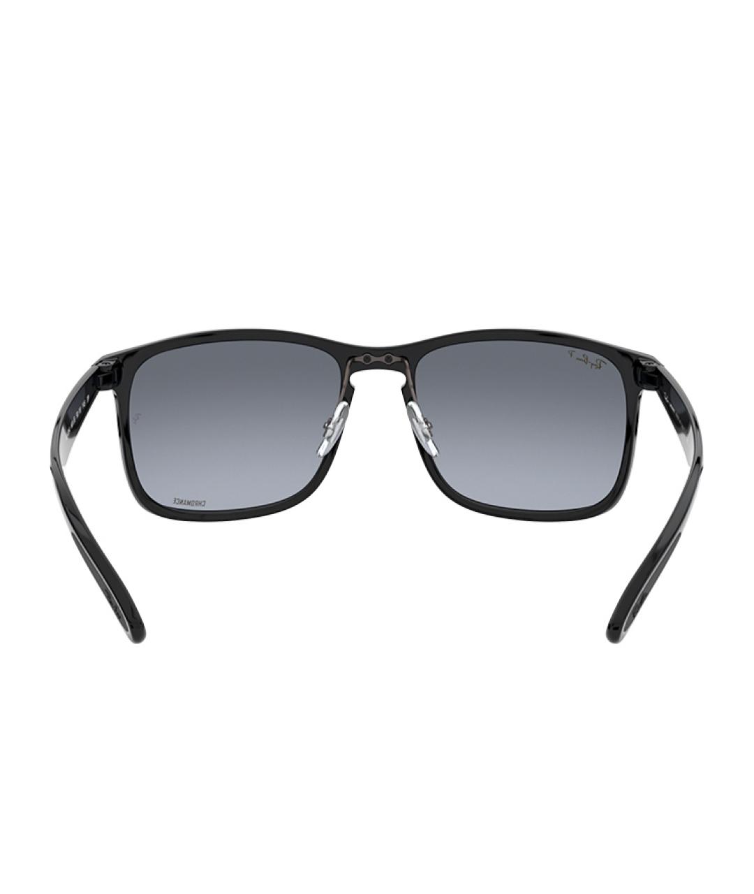 RAY BAN Черные пластиковые солнцезащитные очки, фото 4