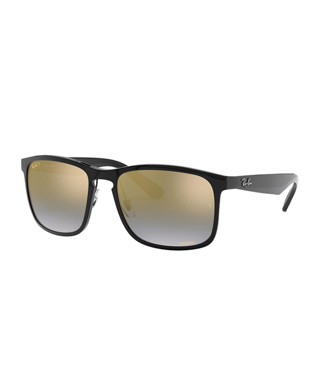RAY BAN Черные пластиковые солнцезащитные очки, фото 1