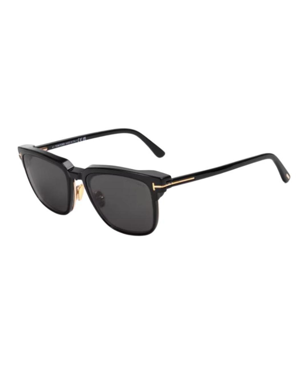 TOM FORD Черные металлические солнцезащитные очки, фото 1