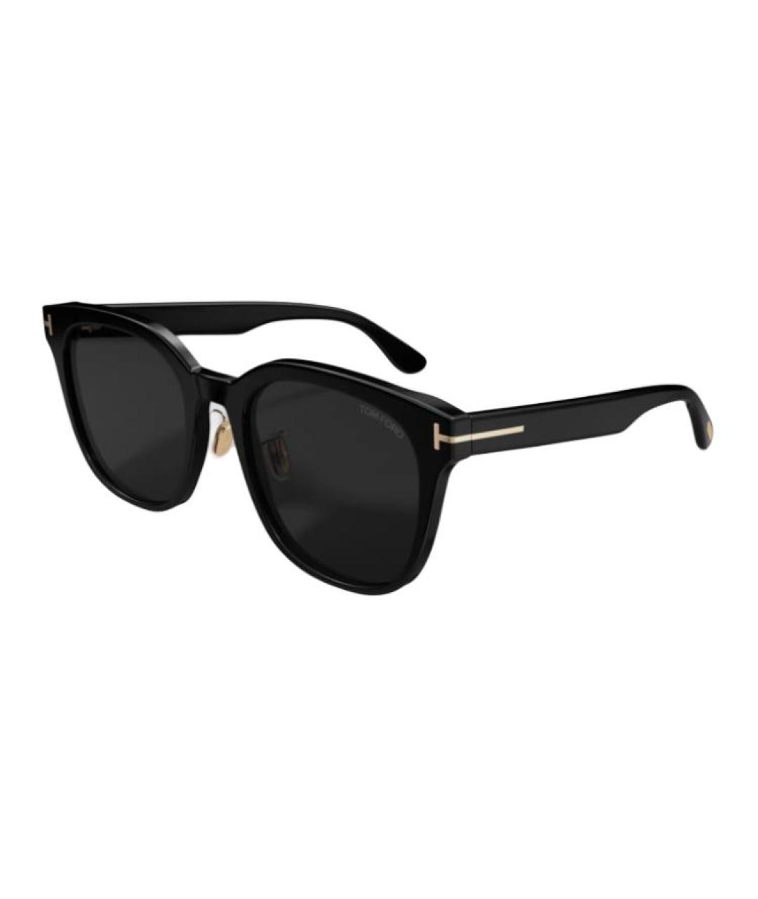 TOM FORD Черные пластиковые солнцезащитные очки, фото 1