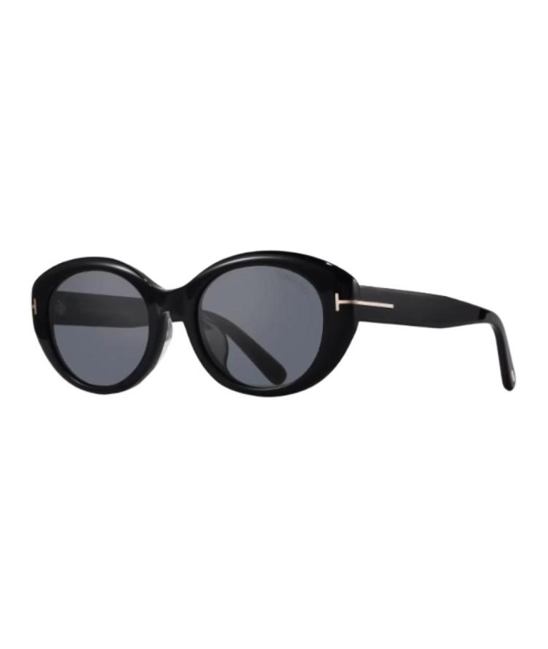 TOM FORD Черные пластиковые солнцезащитные очки, фото 1